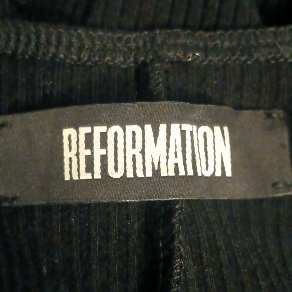 Reformation Lace Up Ribbed Body Suit - Picture 4 of 4